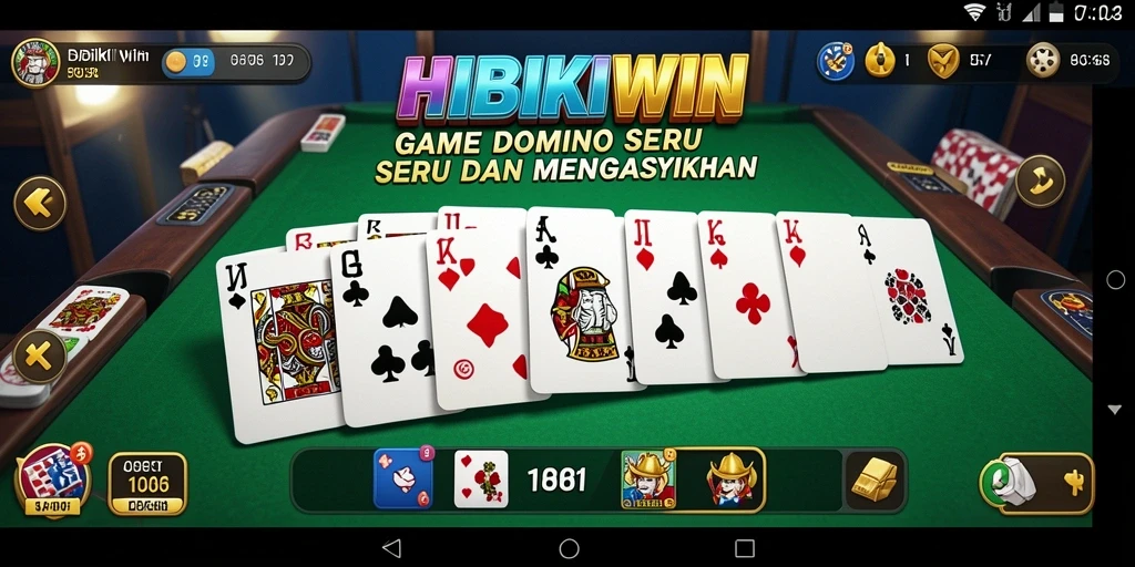 Tampilan gameplay HIBIKIWIN yang menyenangkan di layar perangkat mobile.