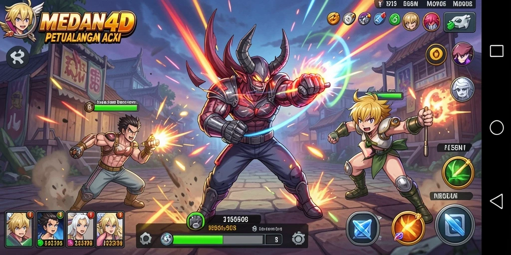 Screenshot utama MEDAN4D menampilkan aksi seru dalam dunia Anime.