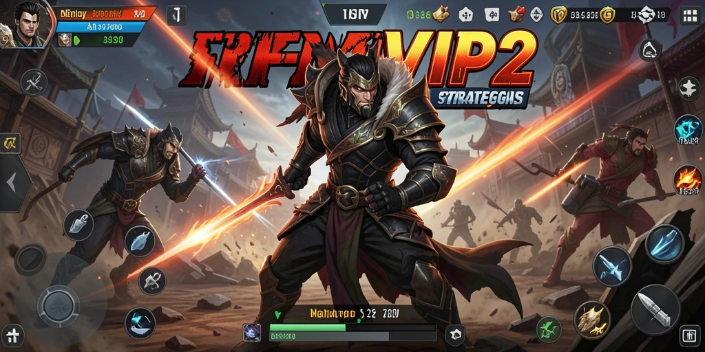 Screenshot gameplay RPVIP2 menampilkan pertempuran strategi yang intens.