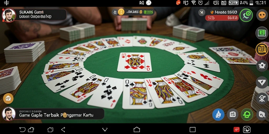 Tampilan gameplay seru di SUKA86 saat bermain Gaple.