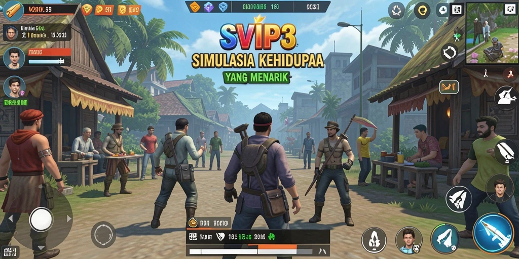 Tampilan gameplay SVIP3 yang interaktif dan menarik