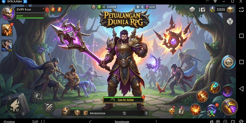 Tampilan gameplay epik adventure RPG yang menakjubkan.