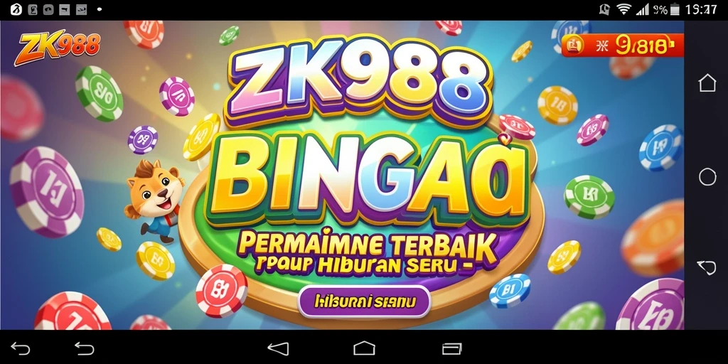 Tampilan gameplay Bingo yang seru di ZK988.